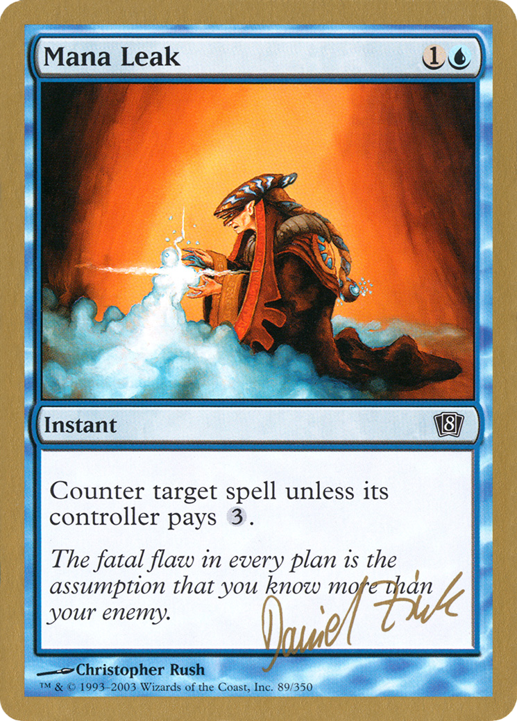 Mana Leak - 2003 Daniel Zink (8ED) [World Championship Decks 2003]