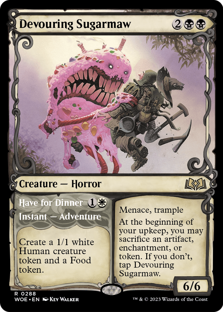 Devouring Sugarmaw (Showcase) (WOE-288) [Wilds of Eldraine] Foil