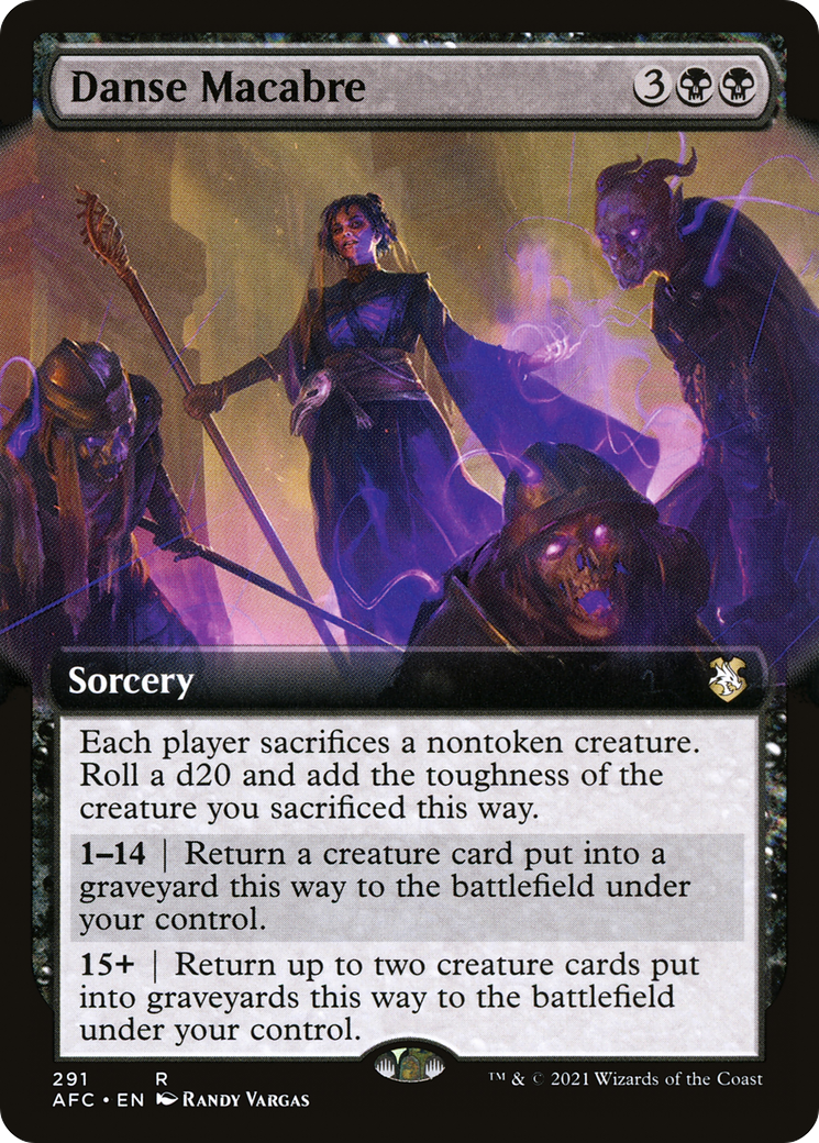 Danse Macabre (Extended Art) (AFC-291) [Forgotten Realms Commander]