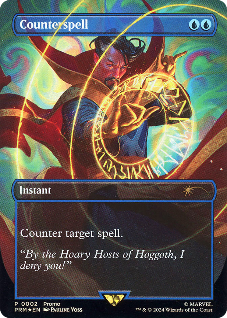 Counterspell (MEDIA-002) (Borderless) [URL/Convention Promos] Foil