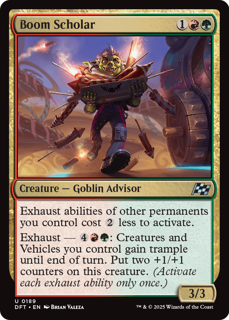 Boom Scholar (DFT-189) [Aetherdrift] Foil