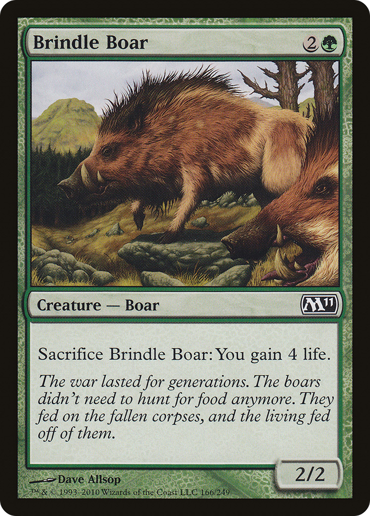 Brindle Boar (M11-166) [Magic 2011]
