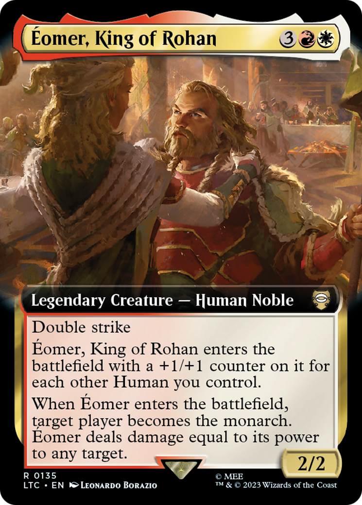 Eomer, King of Rohan (Extended Art) (LTC-135) [Tales of Middle-earth Commander] Foil