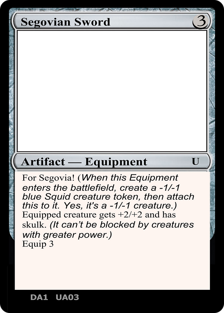 Segovian Sword [Unknown Event]