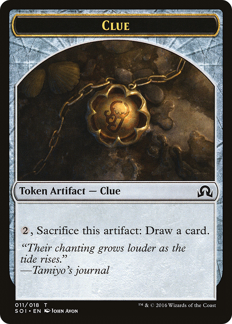 Clue Token (SOI-011) [Shadows over Innistrad Tokens]