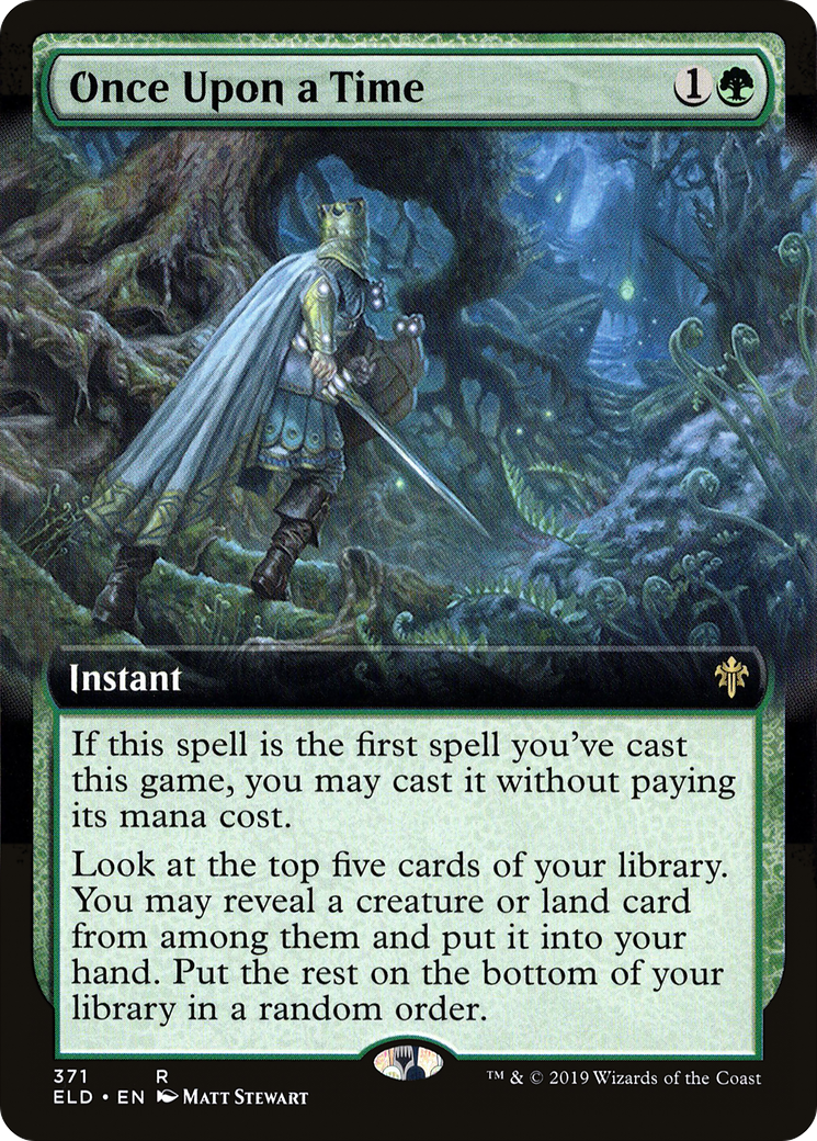 Once Upon a Time (Extended Art) (ELD-371) [Throne of Eldraine]