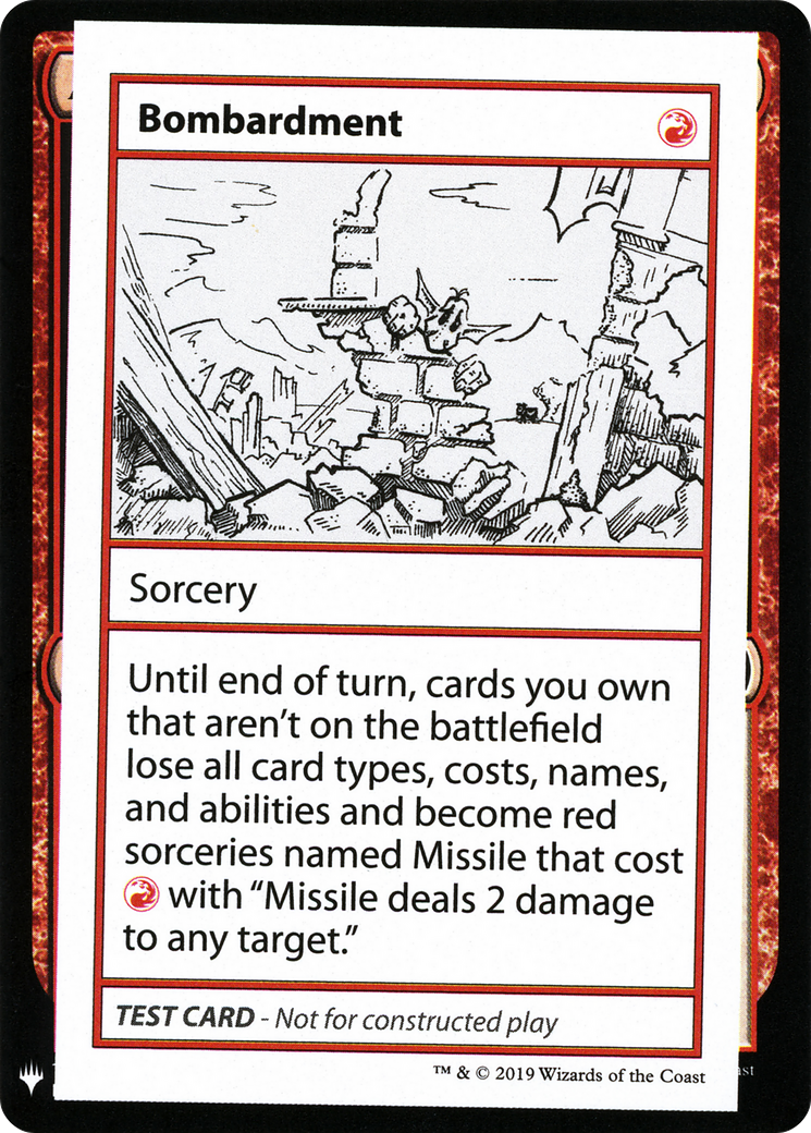 Bombardment [Mystery Booster Playtest Cards 2019]