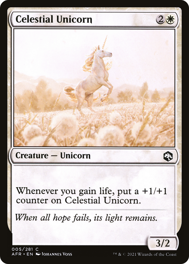 Celestial Unicorn (AFR-005) [Adventures in the Forgotten Realms]