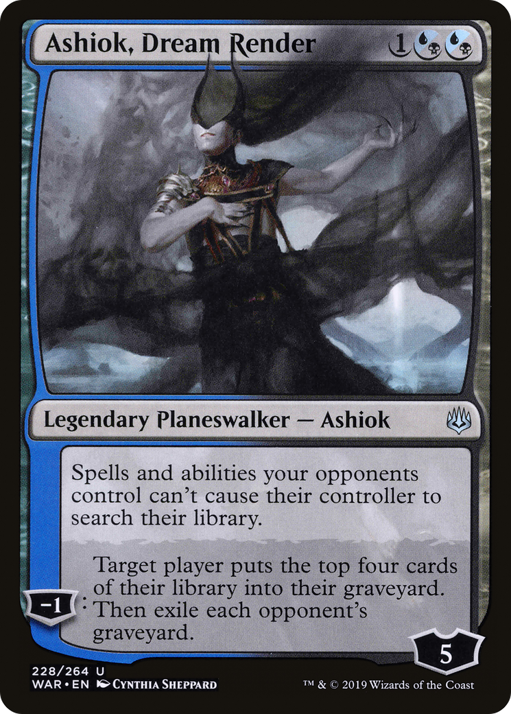 Ashiok, Dream Render (WAR-228) [War of the Spark] Foil