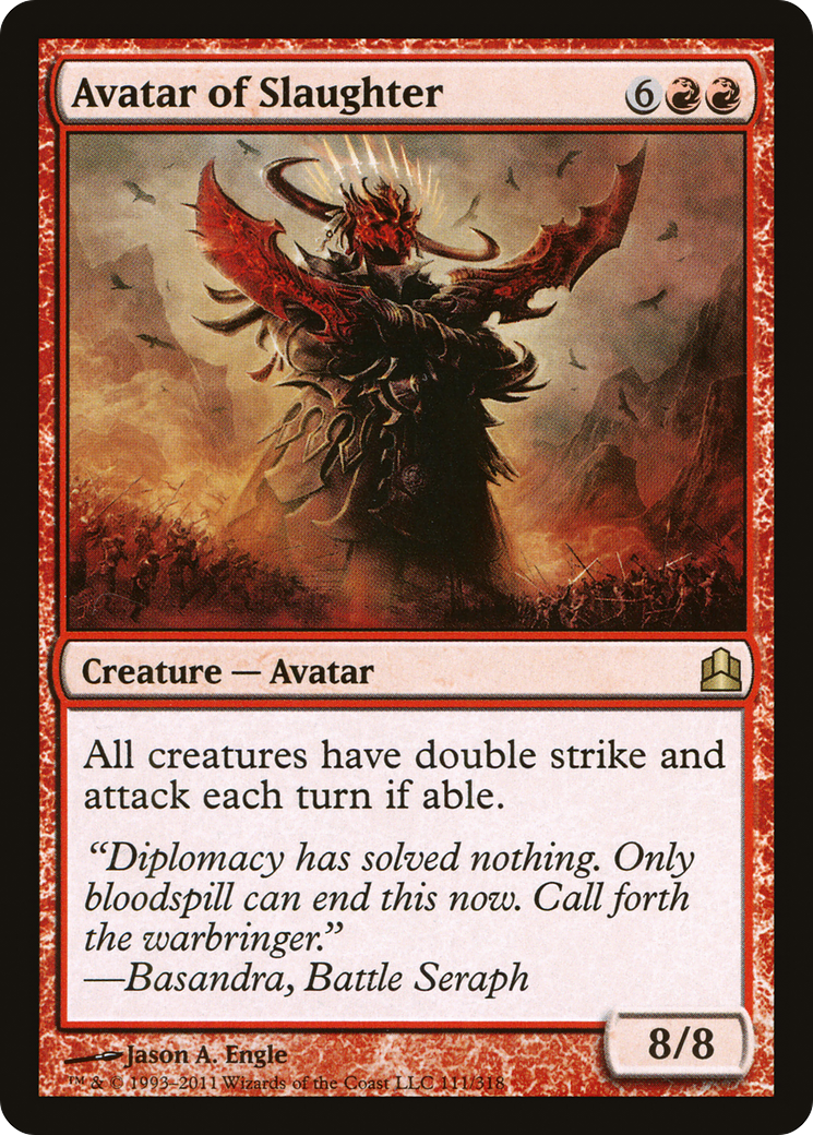Avatar of Slaughter (CMD-111) [Commander 2011]