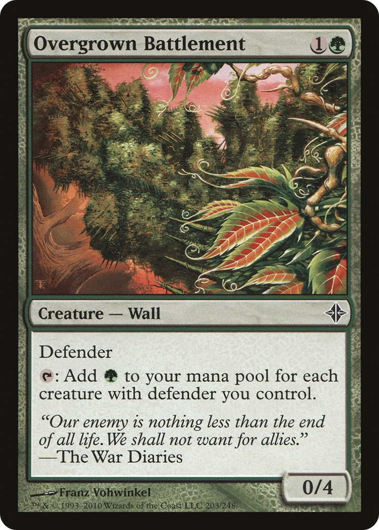 Overgrown Battlement (ROE-203) [Rise of the Eldrazi] Foil