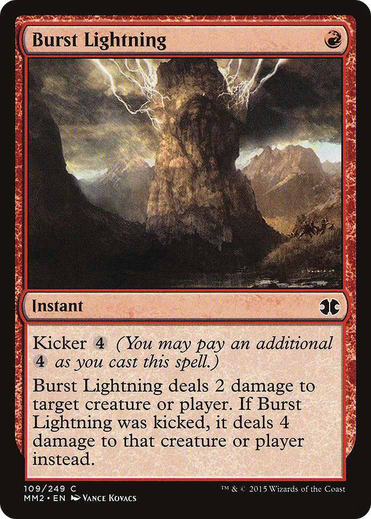 Burst Lightning (MM2-109) [Modern Masters 2015] Foil
