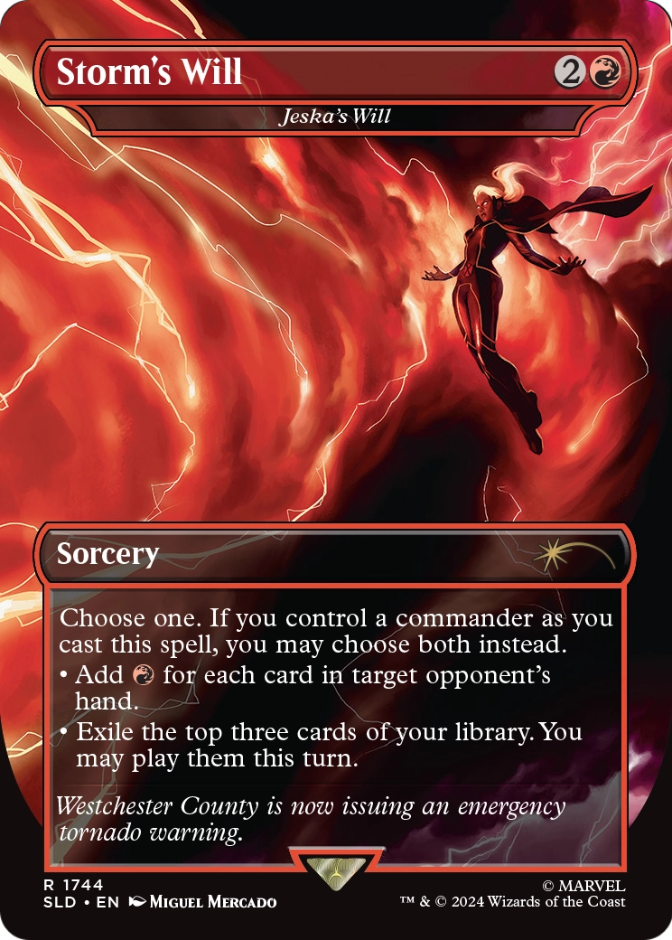 Jeska's Will (SLD-1744) (Borderless) [Secret Lair Drop] Foil