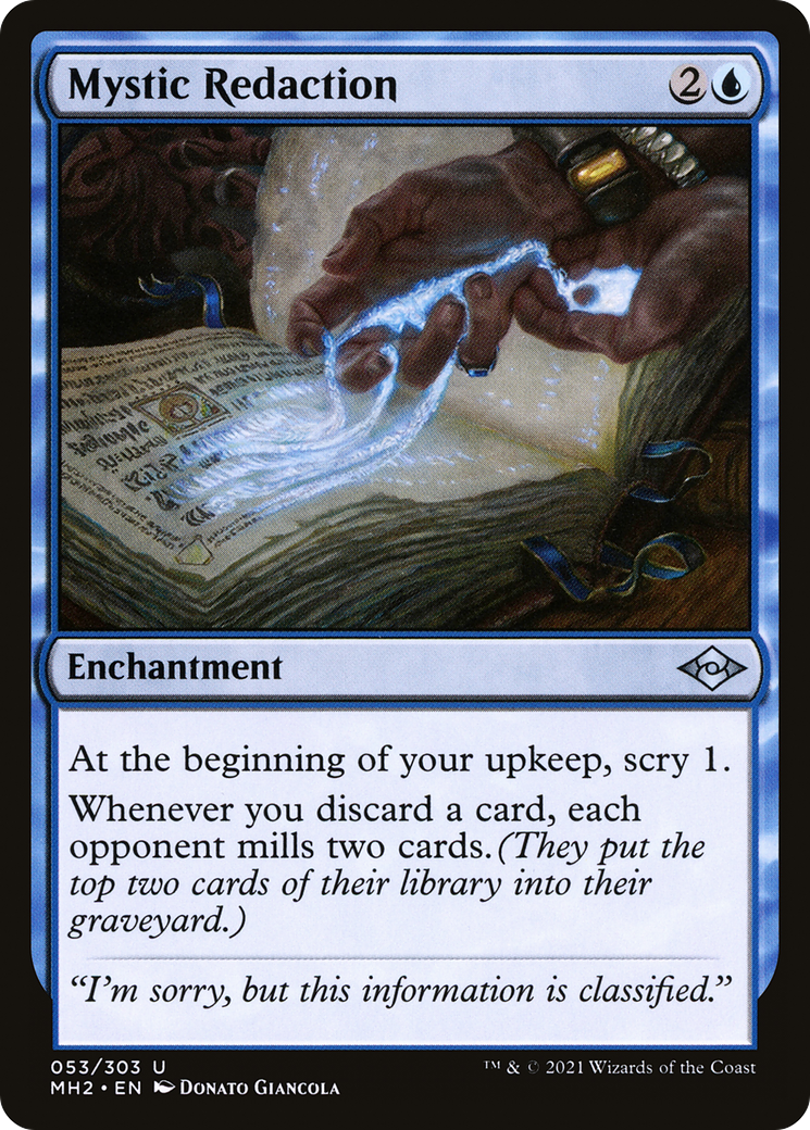 Mystic Redaction (MH2-053) [Modern Horizons 2] Foil