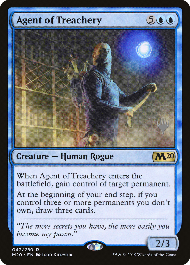 Agent of Treachery (PPM20-043) [Promo Pack: Core Set 2020 Promos] Foil