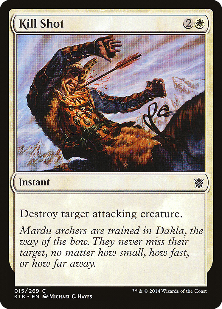 Kill Shot (KTK-015) [Khans of Tarkir] Foil