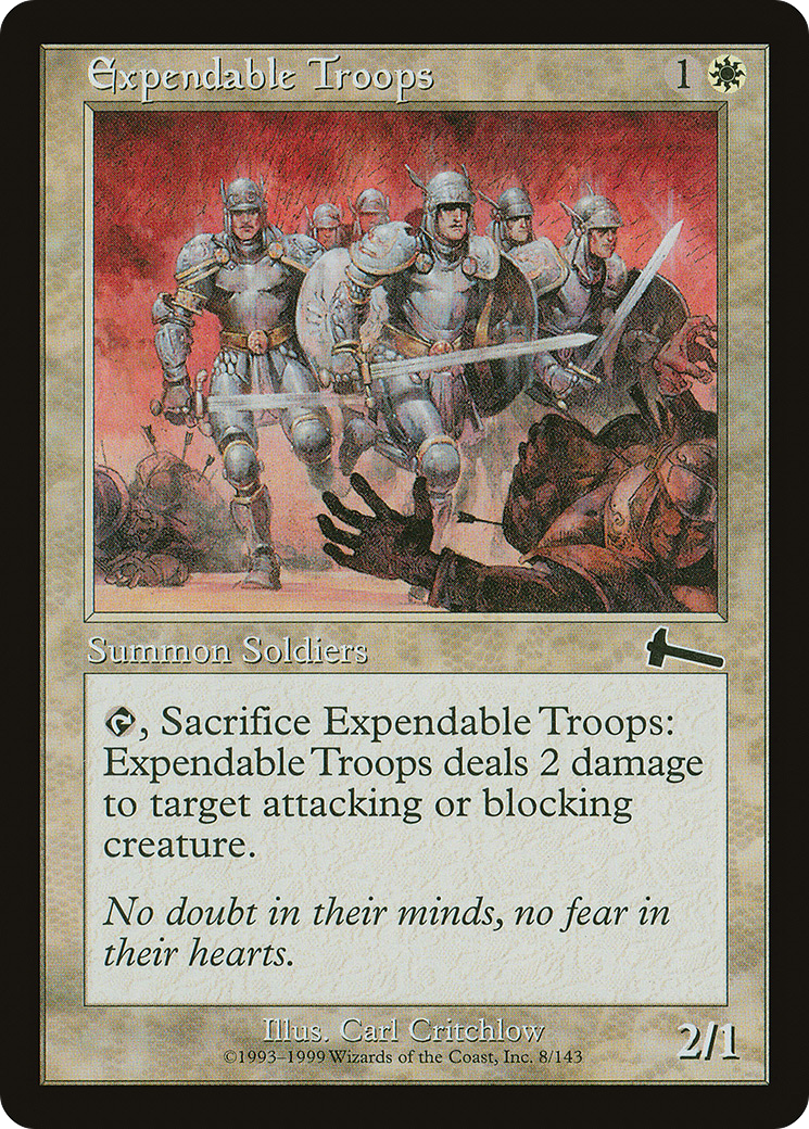 Expendable Troops (ULG-008) [Urza's Legacy]