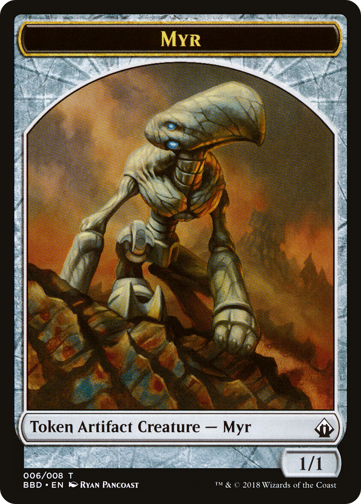 Myr Token (BBD-006) [Battlebond Tokens]