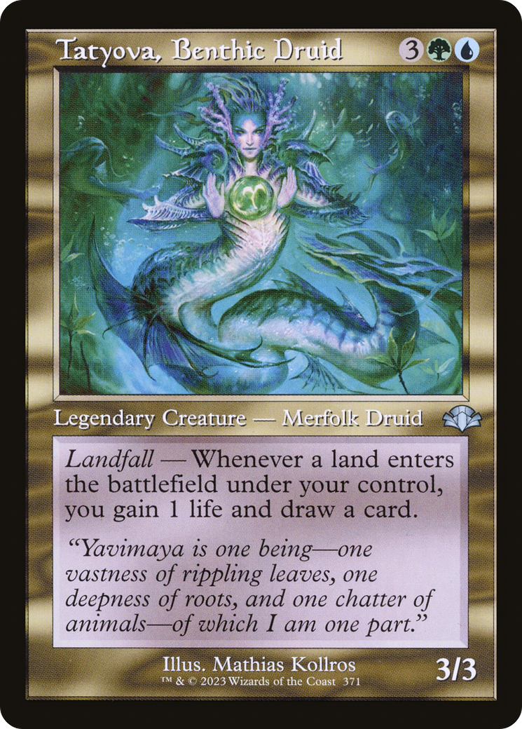 Tatyova, Benthic Druid (Retro Frame) (DMR-371) [Dominaria Remastered]