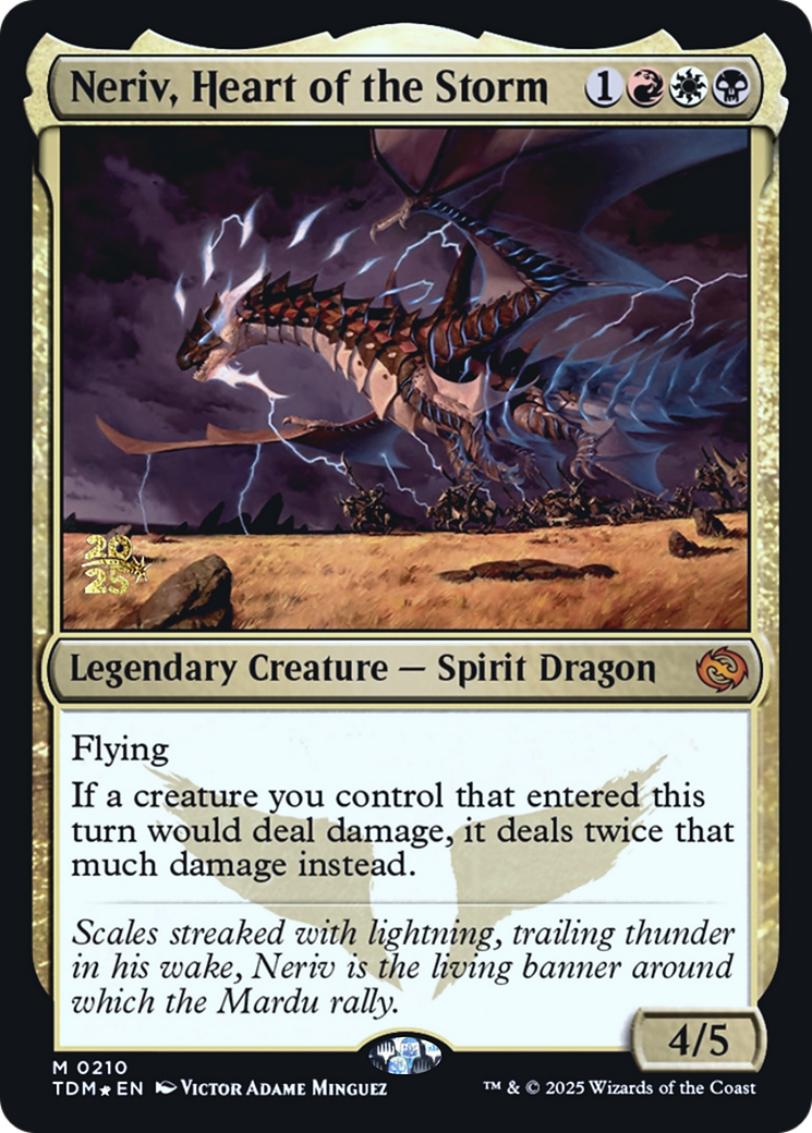 Neriv, Heart of the Storm (PRE-210) [Prerelease Cards] Foil