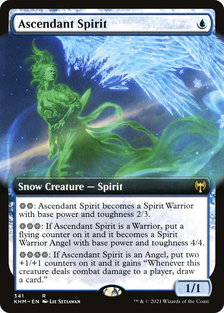 Ascendant Spirit (Extended Art) (KHM-341) [Kaldheim] Foil