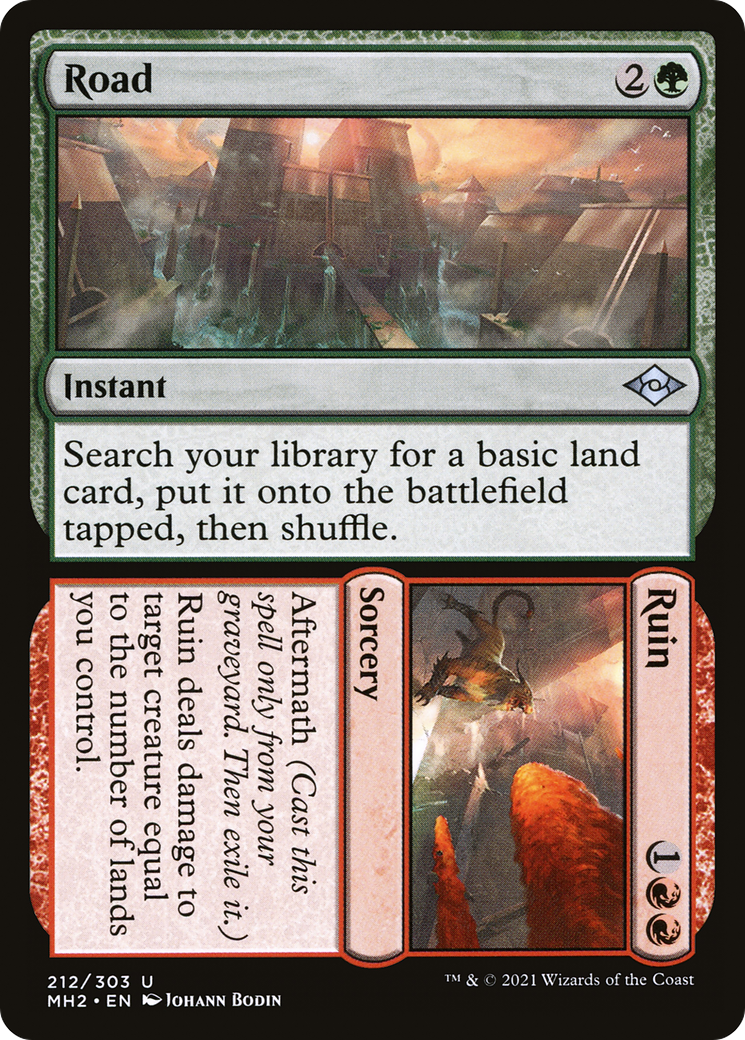 Road // Ruin (MH2-212) [Modern Horizons 2] Foil