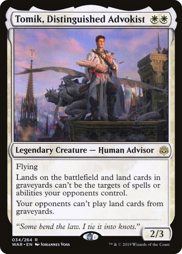 Tomik, Distinguished Advokist (WAR-034) [War of the Spark] Foil