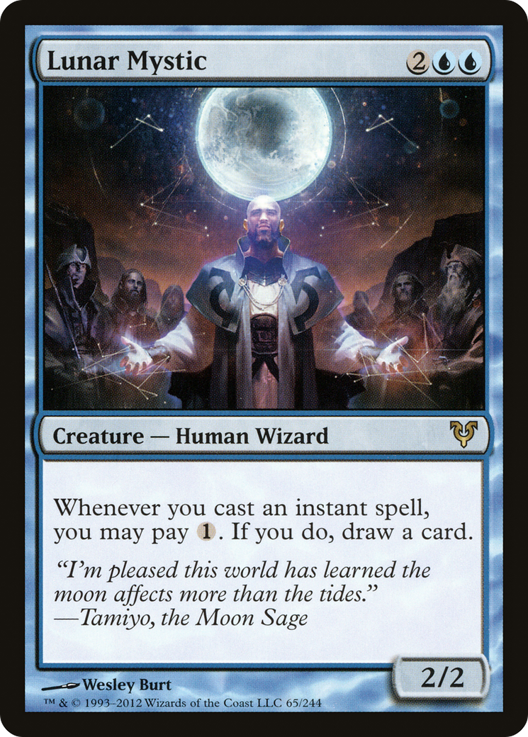 Lunar Mystic (AVR-065) [Avacyn Restored] Foil