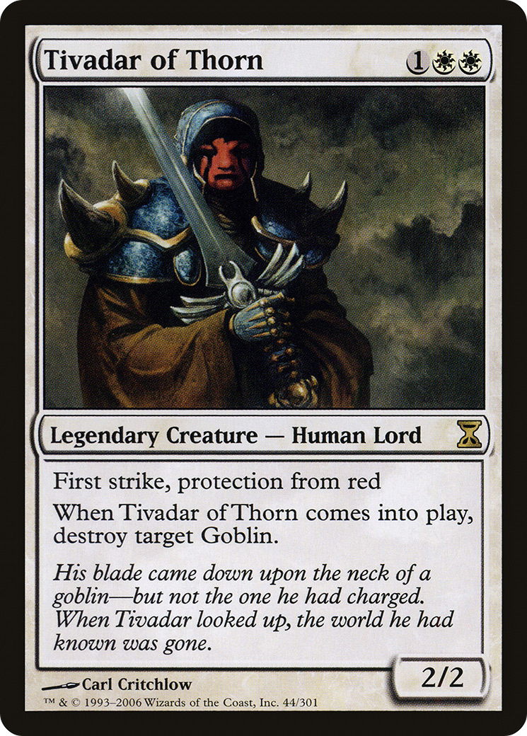 Tivadar of Thorn (TSP-044) [Time Spiral] Foil