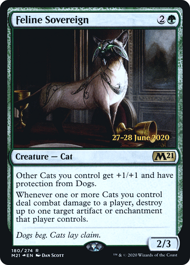 Feline Sovereign (PRE-180S) [Core Set 2021 Promos] Foil