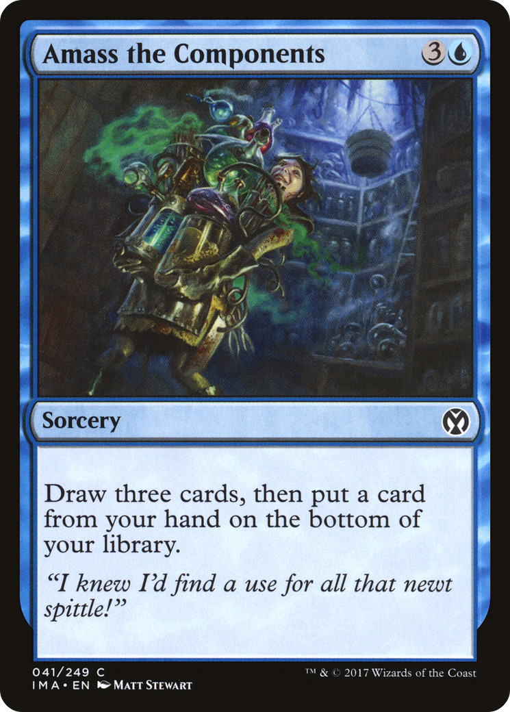 Amass the Components (IMA-041) [Iconic Masters] Foil