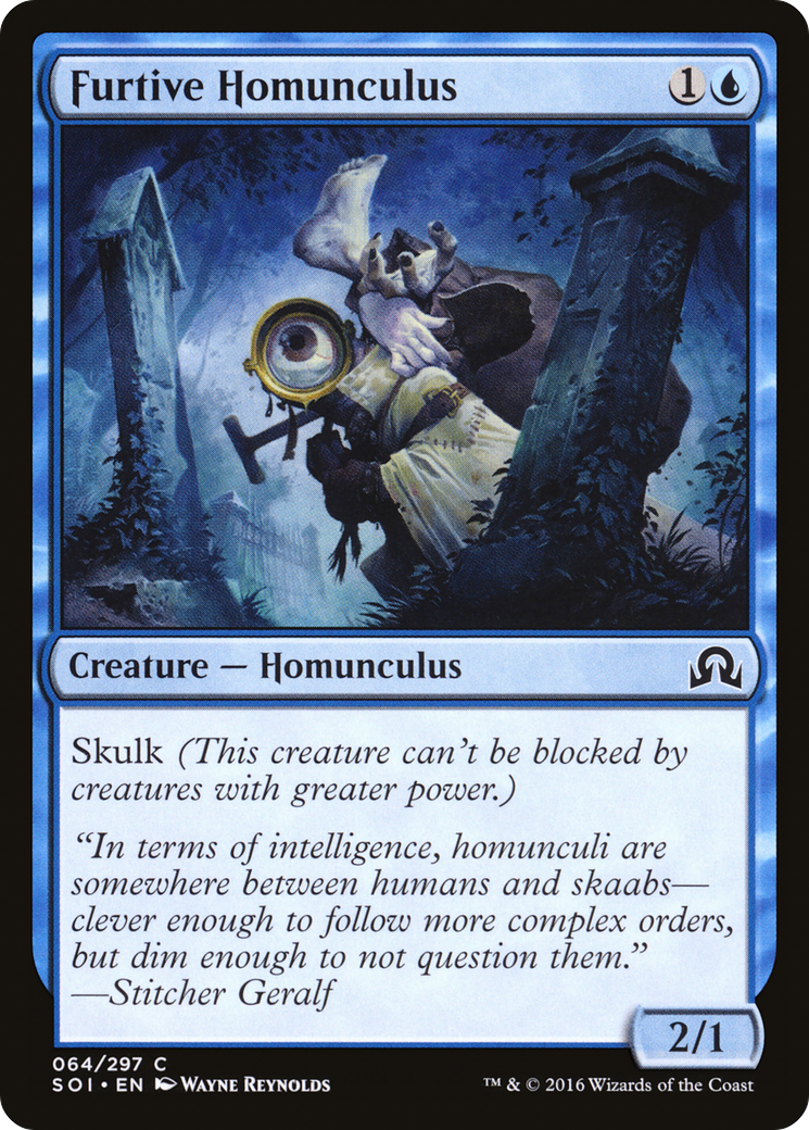 Furtive Homunculus (SOI-064) [Shadows over Innistrad] Foil