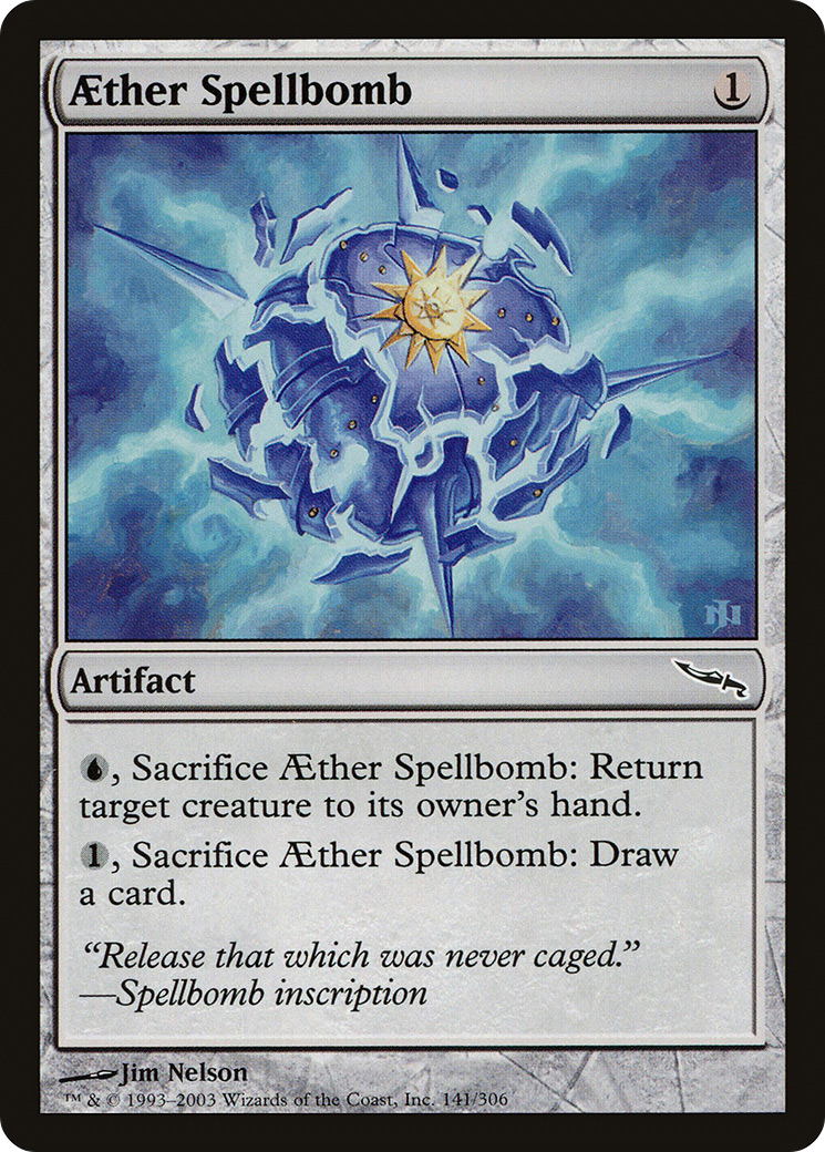 Aether Spellbomb (MRD-141) [Mirrodin] Foil