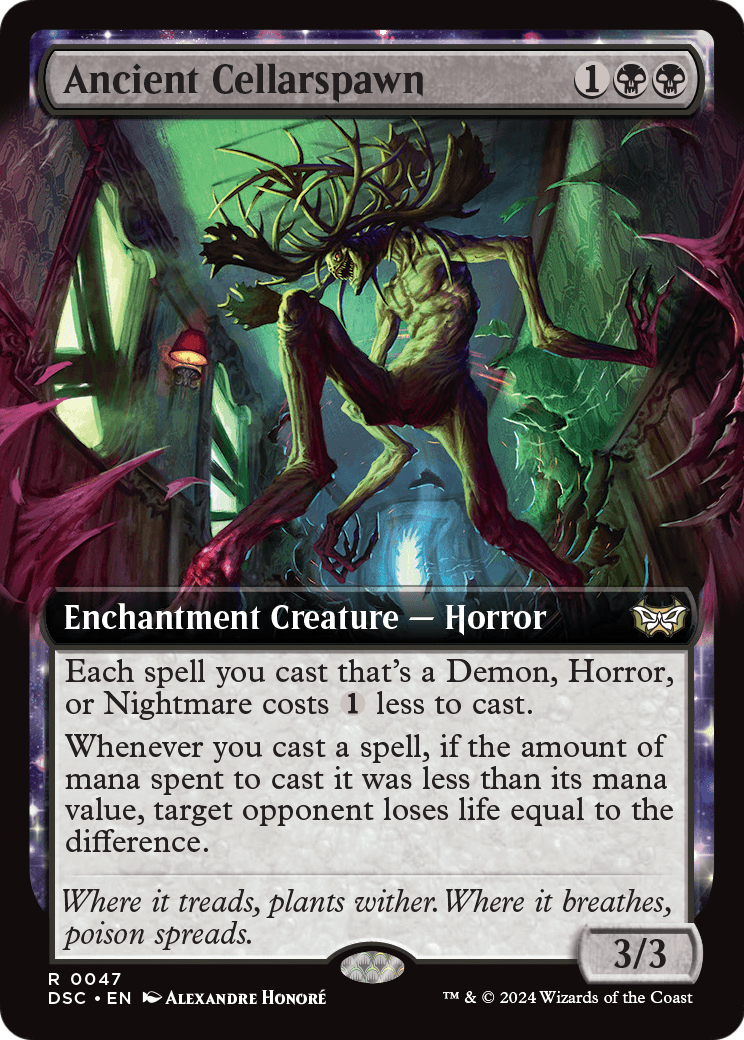 Ancient Cellarspawn (Extended Art) (DSC-047) [Duskmourn: House of Horror Commander]