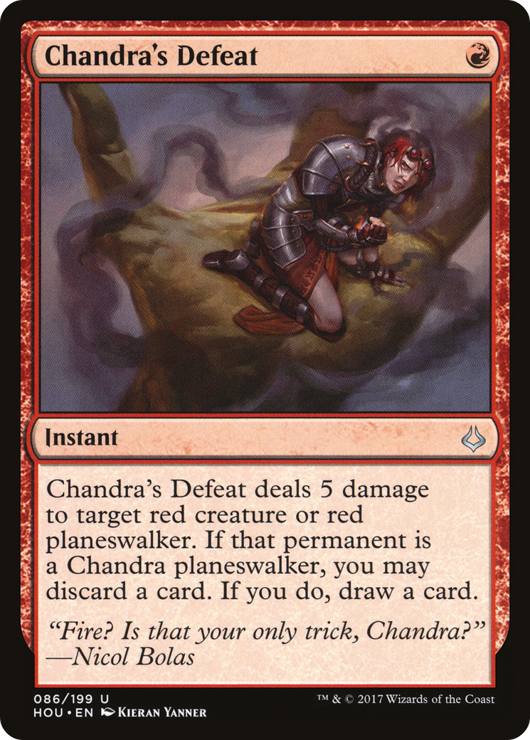 Chandra's Defeat (HOU-086) [Hour of Devastation] Foil