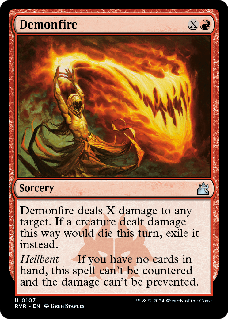 Demonfire (RVR-107) [Ravnica Remastered] Foil