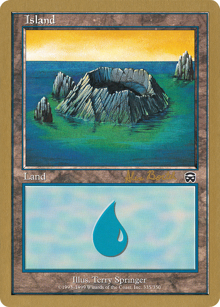 Island (335) - 2001 Alex Borteh (7ED) [World Championship Decks 2001]
