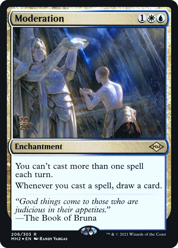 Moderation (PRE-206S) [Modern Horizons 2 Promos] Foil