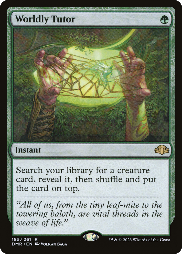 Worldly Tutor (DMR-185) [Dominaria Remastered]