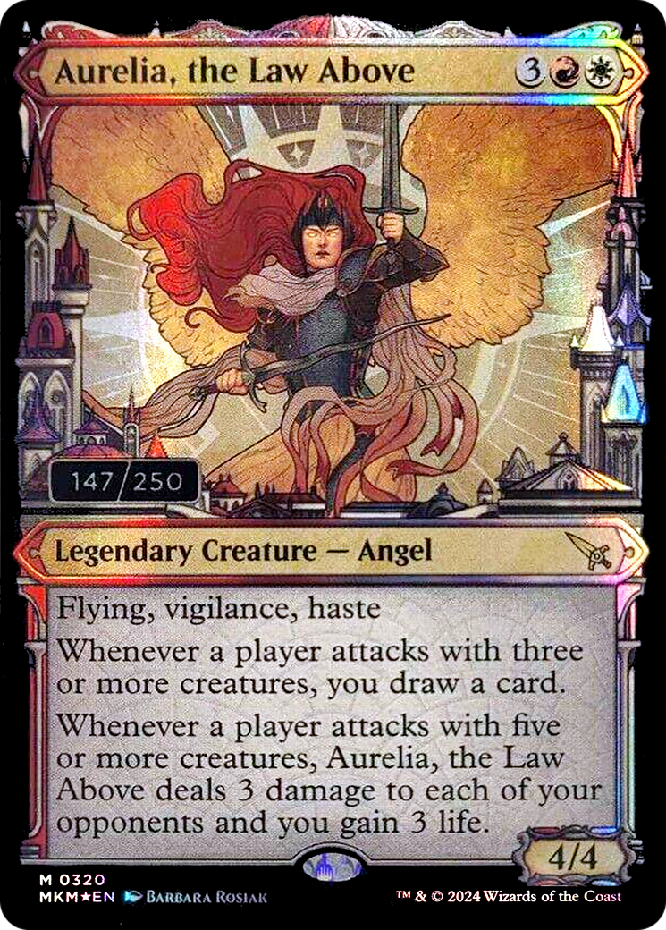 Aurelia, the Law Above (Serial Numbered) (MKM-317) (Showcase) [Murders at Karlov Manor] Foil