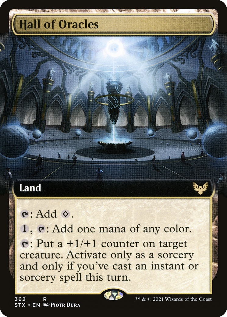 Hall of Oracles (Extended Art) (STX-362) [Strixhaven: School of Mages] Foil