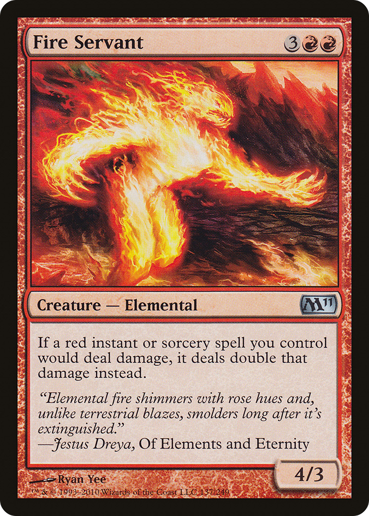 Fire Servant (M11-137) [Magic 2011] Foil