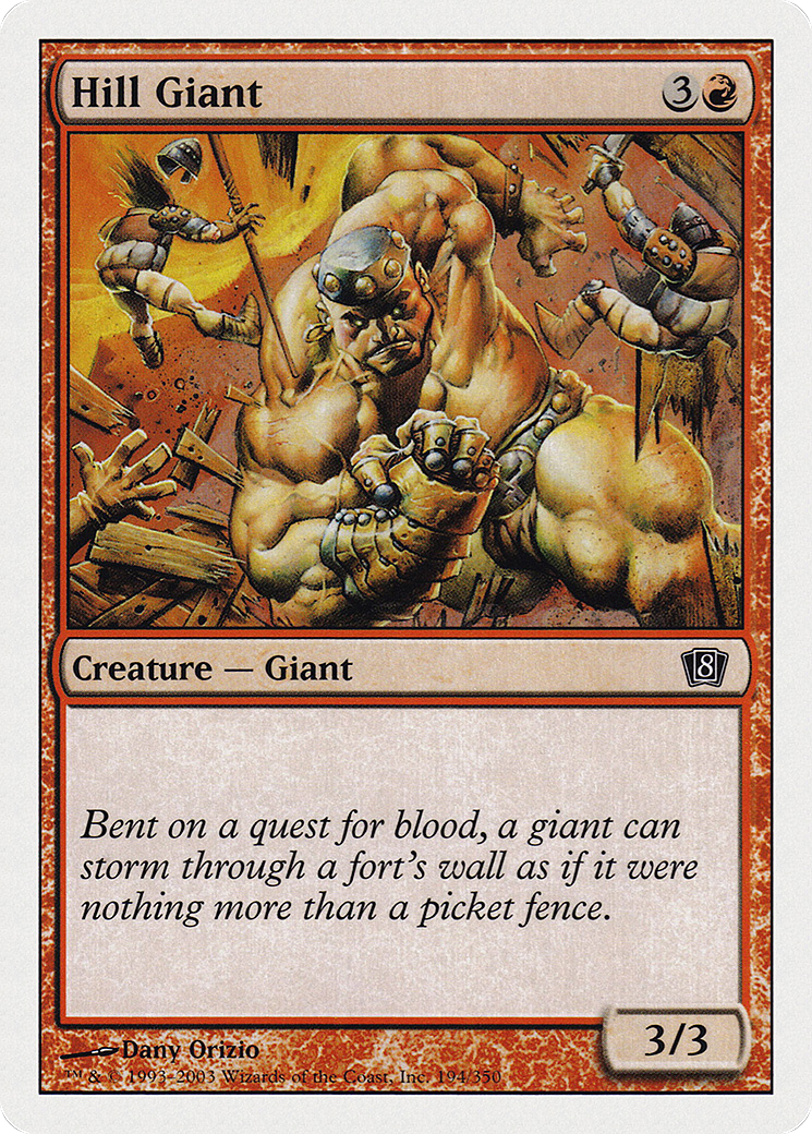 Hill Giant (8ED-194) [8th Edition] Foil