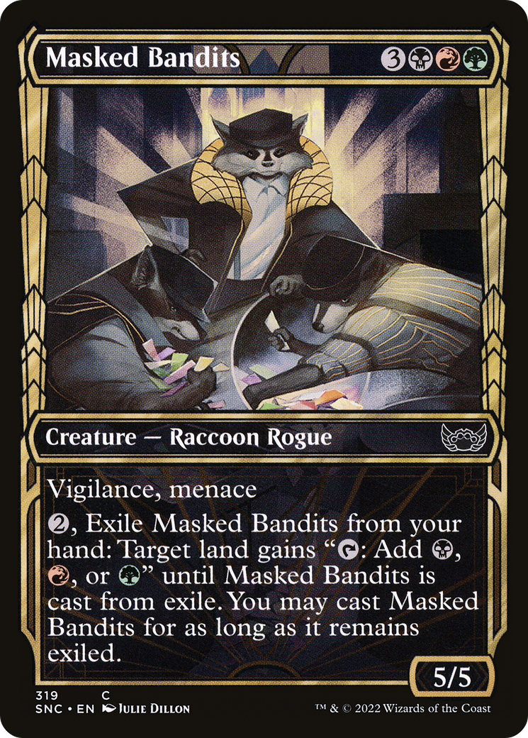 Masked Bandits (Showcase) (SNC-319) [Streets of New Capenna] Foil