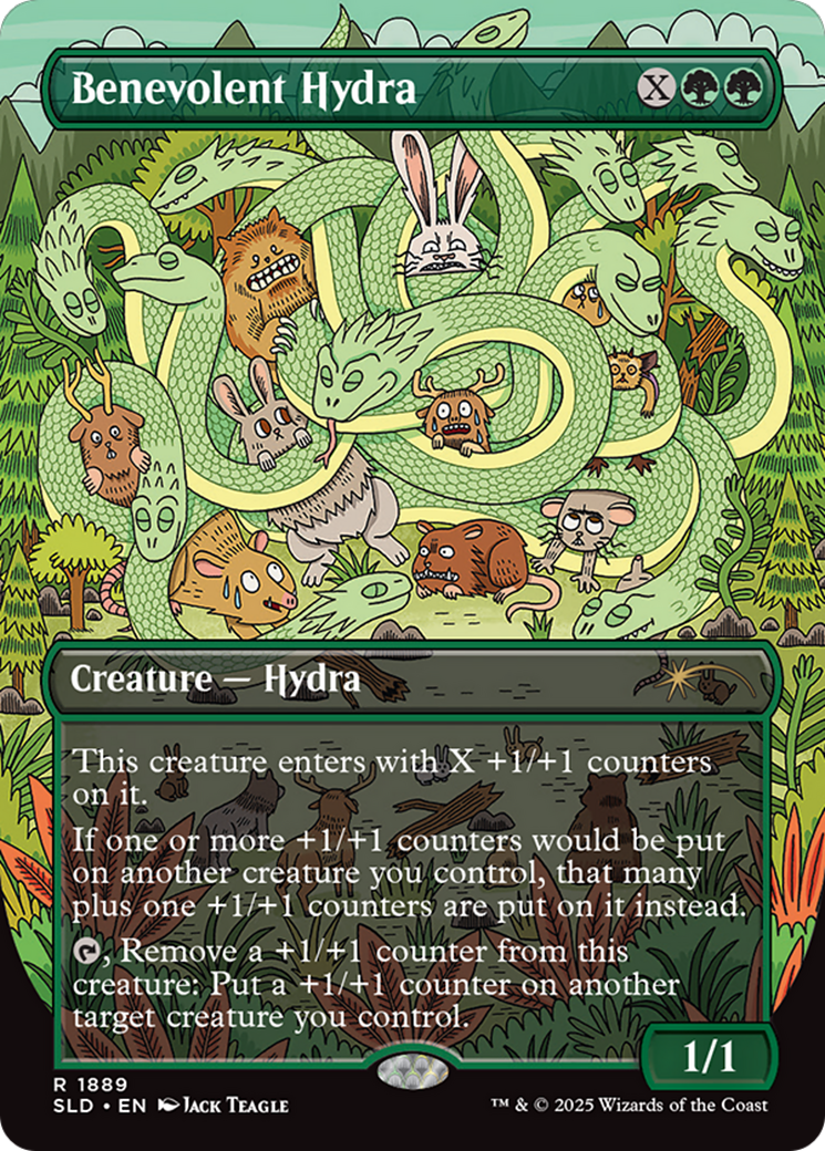 Benevolent Hydra (SLD-1889) (Borderless) [Secret Lair Drop] Foil