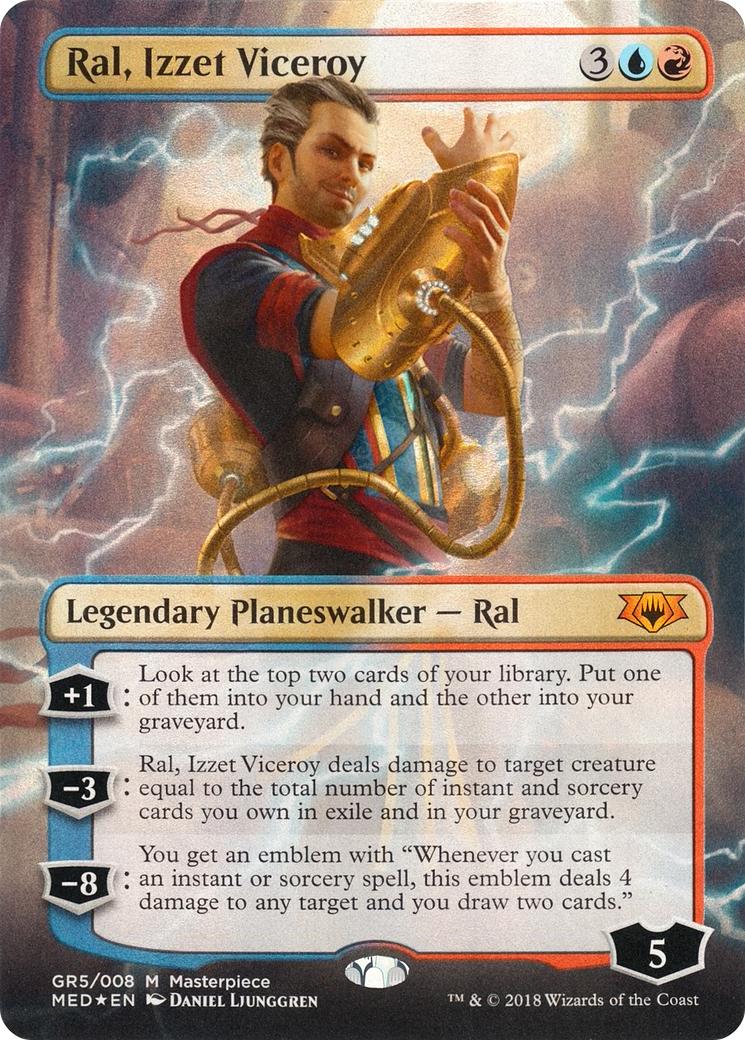 Ral, Izzet Viceroy (MED-GR5) (Borderless) [Mythic Edition] Foil