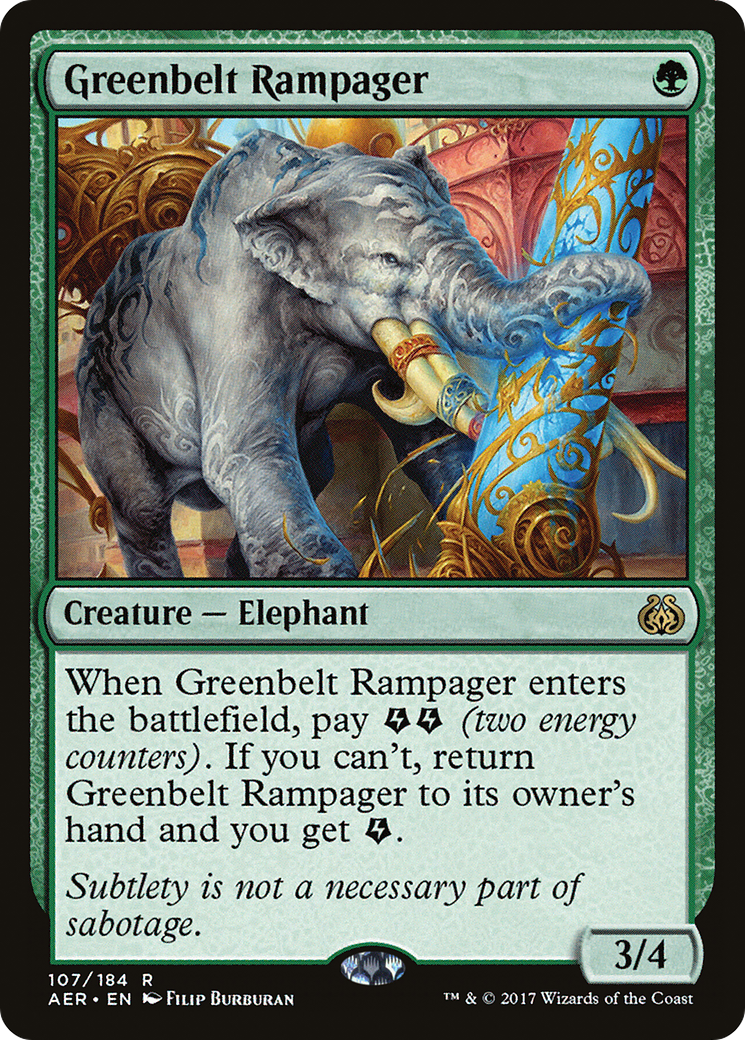 Greenbelt Rampager (AER-107) [Aether Revolt] Foil