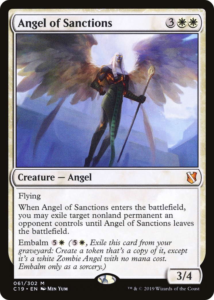 Angel of Sanctions (C19-061) [Commander 2019]