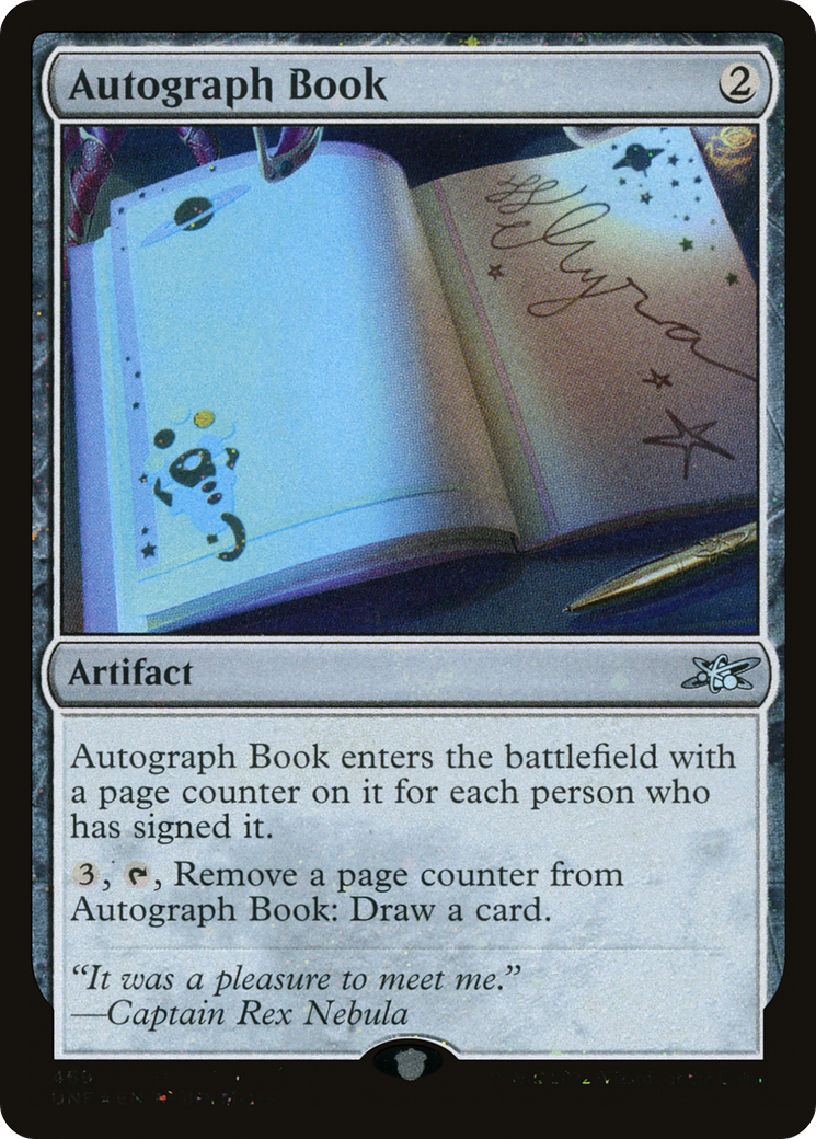 Autograph Book (Galaxy Foil) (UNF-469) [Unfinity] Foil