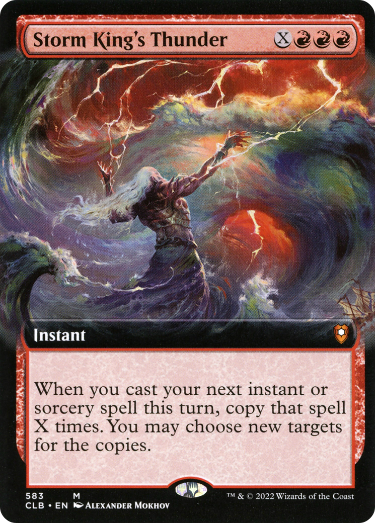 Storm King's Thunder (Extended Art) (CLB-583) [Commander Legends: Battle for Baldur's Gate] Foil